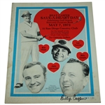 Billy Casper Signed 1973 Save-A-Heart Day Exhibition Golf Program JSA COA