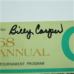 Billy Casper Signed 1968 Greater Greensboro Open Golf Program JSA COA