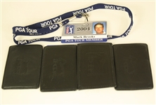 Mark Brooks' PGA Tour ID Cards - 2003, 2004(x2), 2007, and 2009