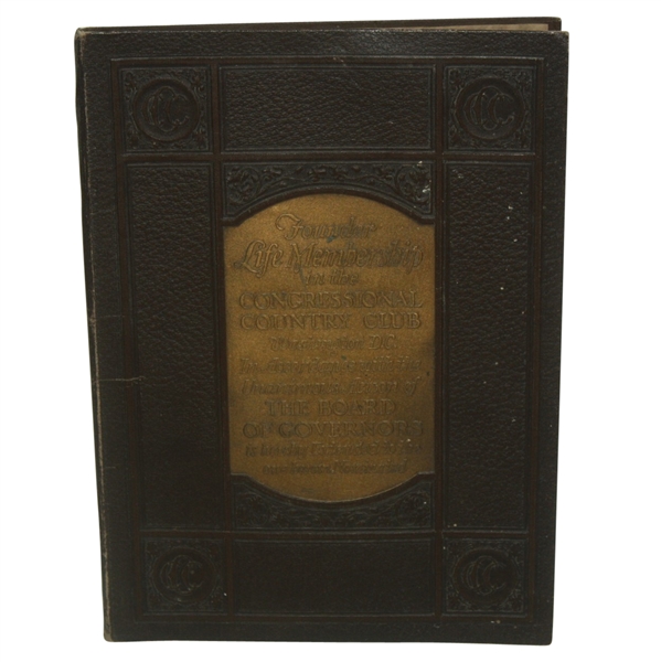  1923 Congressional Country Club Prospectus Book Includes Club History