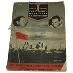 1945 1st Annual Fort Worth Open Golf Championship Program Hogan & Nelson Cover
