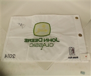 Jordan Spieth Signed 2014 John Deere Classic Embroidered Flag - 1st WIN ON TOUR! JSA COA
