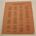 1939 Western Open Program with Pairing Sheet and Scorecard -Byron  Nelson Win 