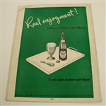 1944 Golden Valley Invitational Program Signed by Byron Nelson-Minneapolis, Mn