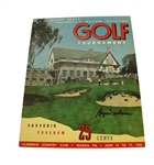 1945 Philadelphia Inquirer Invit.l Program Signed by Byron Nelson-7th of 11 Cons. Wins