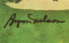 1945 Philadelphia Inquirer Invit.l Program Signed by Byron Nelson-7th of 11 Cons. Wins