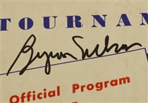 1945 Big Fore Tournament Program Signed by Byron Nelson JSA COA
