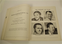 1945 Big Fore Tournament Program Signed by Byron Nelson JSA COA