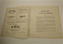 1945 Seattle Open Program - Byron Nelson 17th of record 18 wins that Year!