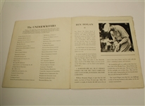 1945 Seattle Open Program - Byron Nelson 17th of record 18 wins that Year!