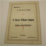 1946 New Orleans Open Program Signed by Winner Byron Nelson JSA COA