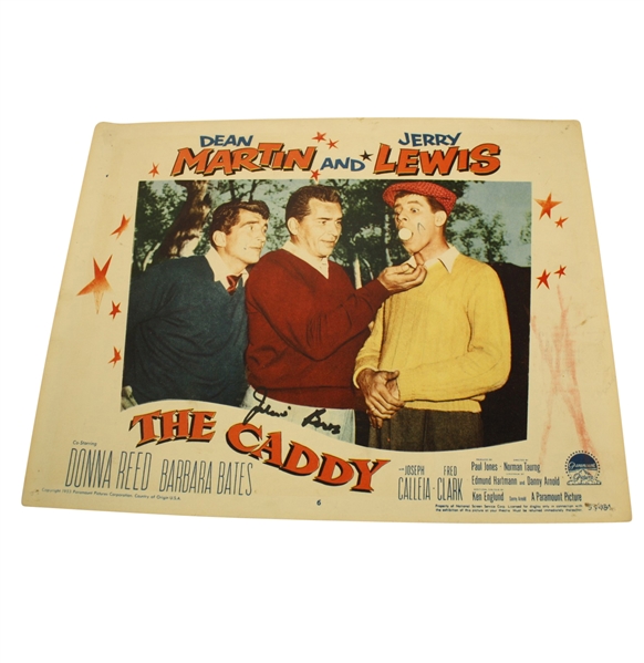 The Caddy Lobby card Signed by Julius Boros JSA COA