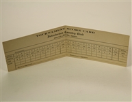 1930 US Open Championship Scorecard - Third leg of the Grand Slam-Interlachen BOBBY JONES