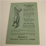 1933 British Boys Open Golf Championship Souvenir Program - Carnoustie