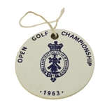 1963 Open Championship Player Bag Tag - Bob Charles Winner - Royal Lytham