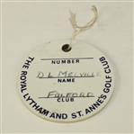 1963 Open Championship Player Bag Tag - Bob Charles Winner - Royal Lytham