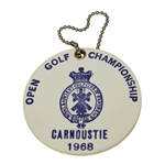 1968 Open Championship Player Bag Tag - Gary Player Winner - Carnoustie