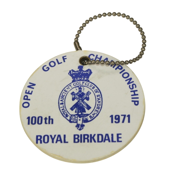 1971 Open Championship Player Bag Tag - Lee Trevino Winner - St. Andrews