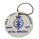 1971 Open Championship Player Bag Tag - Lee Trevino Winner - St. Andrews