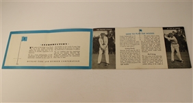'How to Play Golf - Swinging Thru' Pamphlet by Craig Wood