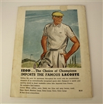 1958 PGA Championship Program at Llanerch CC Signed by Dow Finsterwald JSA COA