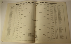1956 PGA Championship Program at Blue Hill CC Signed by Jack Burke JSA COA 