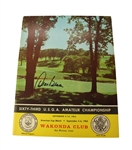 1963 US Amateur Championship Program Signed by Deane Beaman - Wakonda Club JSA COA