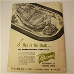 1950 US Amateur Championship Program Minneapolis GC Signed by Sam Urzetta JSA COA