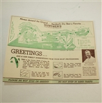 1950 Eastern Invitational Open Championship Ticket, Pairing Sheet, and Scorecard - Lloyd Mangrum Victory