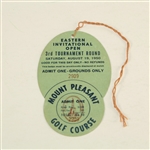 1950 Eastern Invitational Open Championship Ticket, Pairing Sheet, and Scorecard - Lloyd Mangrum Victory