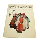 1961 US Open Program Signed by Gene Littler JSA COA