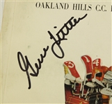 1961 US Open Program Signed by Gene Littler JSA COA