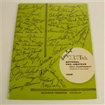 1958 National Pro-Am Championship Program and Ticket Signed by Billy Casper JSA COA