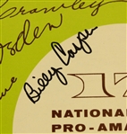 1958 National Pro-Am Championship Program and Ticket Signed by Billy Casper JSA COA