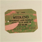 1958 National Pro-Am Championship Program and Ticket Signed by Billy Casper JSA COA