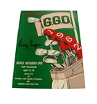 1962 Greater Greensboro Open Program Signed by Billy Casper JSA COA