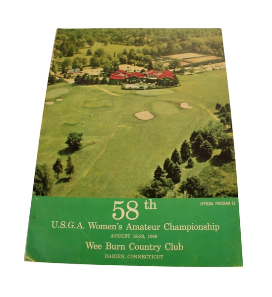1958 Womens US Amateur Championship Program