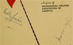1947 National Capital Open Tournament Program - Mutli-Signed Snead, Mangrum, etc. JSA COA