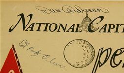 1947 National Capital Open Tournament Program - Mutli-Signed Snead, Mangrum, etc. JSA COA