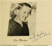 1947 National Capital Open Tournament Program - Mutli-Signed Snead, Mangrum, etc. JSA COA