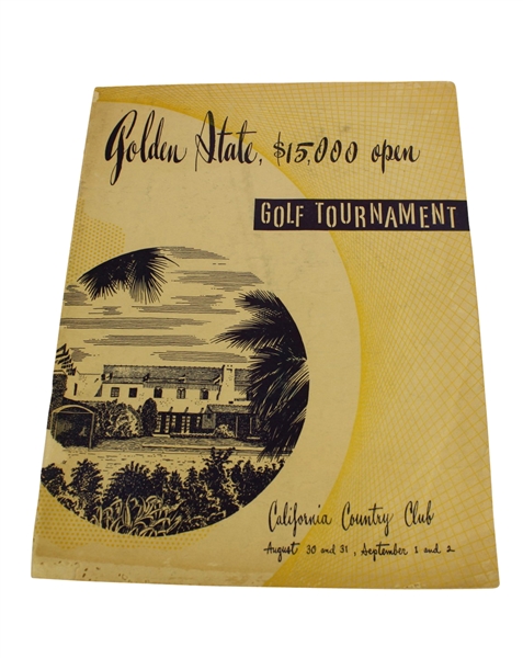 1946 Golden State $15k Open Tournament Program - Ben Hogan Winner