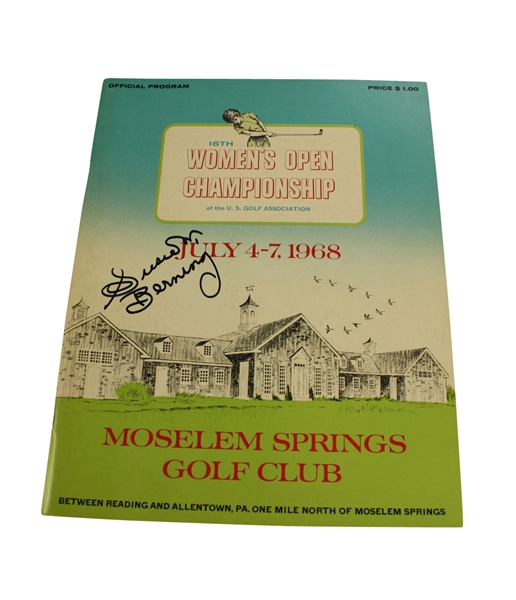 1968 Womens US Open Program Signed by Susie Berning JSA COA