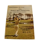 1962 Womens US Open Program Signed by Murle Lindstrom (Breer) JSA COA