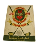 1948 Reading Pennsylvania $15,000 Open Tournament Program - Ben Hogan Winner