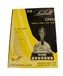 1955 The Labatt Open Tournament Official Program Signed by Gene Littler JSA COA