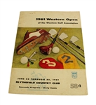 1961 Western Open Championship Program - Arnold Palmer Winner