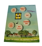 1965 Womens US Open Championship Program Signed by Carol Mann JSA COA