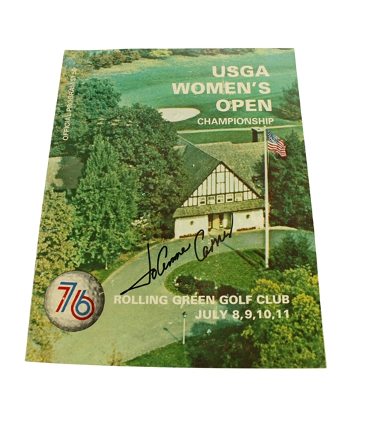 1976 Womens US Open Championship Program Signed by JoAnne Carner JSA COA