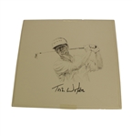 Tom Watson Signed Fitzpatrick Drawing JSA COA