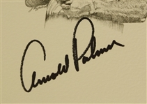 Arnold Palmer Signed Fitzpatrick Drawing JSA COA